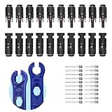 MUYI 22 PCS Solar Panel Connector Kit Replacement for 14-10AWG Cable