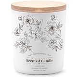 Deluxe Scented Candle for Women & Men, Vanilla Coconut Soy Wax Candle, 8 Oz Jar Candle for Home, Scented-60 Hours Long Lasting Burning, Suitable Gift for Mom