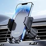 Miracase Phone Holders for Your Car with Metal Hook Clip, Air Vent Cell Phone Stand Car Mount, Universal Automobile Cradle Fit for iPhone Android and All Smartphones, Dark Black