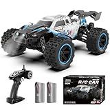 Scientoy 1/14 RC Cars Fast 50 KPH, 4WD Offroad RC Truck with 60 Mins Runtime, All Terrain High Speed Remote Control Car with 2 Rechargeable Batteries 2000 mAh, RC Cars for Adults and Boy Gifts
