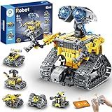 Sillbird Robot Building Kit with Remote Control Gifts for Kids Boys Ages 8-13, Coding STEM Robotic Technic Racer Car Toys for Birthday, Build 6in1 Model with 631 Pieces