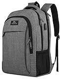 17 Inch Laptop Backpack, MATEIN TSA Large Backpack for Travel and Business with USB Charger Port, Water Resistant Big Flight Approved Weekender Carry-On Backpack with Luggage Sleeve for Women and Men