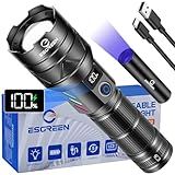 Rechargeable Flashlights 100000 High Lumens, Long Range 5000ft, Super Bright LED Flashlight USB C, High Powerd Multi-functional Heavy Duty Strong Flash Light High Beam, For Emergency Home Camping