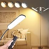 marctronic Floor Lamp, 18W 1800LM Super Bright LED Floor Lamp with Remote & Works with Smart Plug, Dimmable Timing Eye Caring Reading Lamps Floor Standing for Living Room Bedroom Office