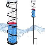 Rain Gauge, Rain Gauge Outdoor, Rain Gauges Outdoors Best Rated for Yard with Stake, Rain Water Meter Measuring with Metal Frame, Decorative for Garden, Deck, Lawn, Landscape