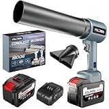 KOLENDA Handheld Cordless Lightweight Powerful Car Dryer Air Blower with 1800G & 335MPH Powerful, Air Duster Electric Leaf Blower Cleaning Dryer Turbo for Patio Cleaning, Lawn Care and Car Drying