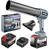 KOLENDA Handheld Cordless Lightweight Powerful Car Dryer Air Blower with 1800G & 335MPH Powerful, Air Duster Electric Leaf Blower Cleaning Dryer Turbo for Patio Cleaning, Lawn Care and Car Drying