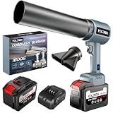 Handheld Cordless Lightweight Powerful Car Dryer Air Blower with 1800G & 335MPH Powerful, Air Duster Electric Leaf Blower Cleaning Dryer Turbo for Patio Cleaning, Lawn Care and Car Drying