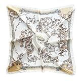 Julunar Silk Like Head Scarf for Women - Satin Large Hair Scarves - 35" Square Silk Hair Wrap for Sleeping with Gift Packed