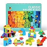 Cutedeer 258 Piece Classic Big Building Blocks Set for Kids Toddlers Compatible with All Major Brands, Large Building Bricks STEM Toys with Gift Box for All Ages Boys Girls