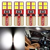 PHINLION 194 LED Bulb White, 2825 License Plate Light, 4 Pack