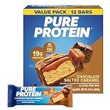Pure Protein Chocolate Salted Caramel Protein Bars, 20g Protein, 12 Ct