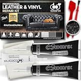 COCONIX Black Leather & Vinyl Repair Kit for Car Seats, Couches & Furniture