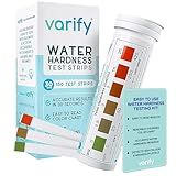 Varify Water Hardness Test Kit - Water Testing Kit for Home, Drinking, Well, Spa, Swimming Pool, Softener, Dishwasher & More - Hard Water Test Strips for Calcium, Magnesium etc (0-425 pmm, 150 Strips)