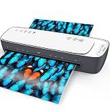 Qfun 13-Inch Thermal & Cold Laminator Machine 11x17 with Laminating Sheets