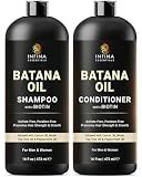 Batana Oil Shampoo and Conditioner Set for Hair Growth, 16 fl oz Each