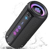 TIMU Portable Speaker Bluetooth 5.4, 30W Super Loud Bluetooth Speaker Wireless,Boost Bass 3.0, 30H Playtime, 8 RGB Modes, IPX7 Waterproof Speaker, TWS Pairing, for Outdoor/Home/Party, Gift Ideas
