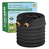 Garden Hose 50FT, Non-Expanding Water Hose Ultra Lightweight, Kink-Free, Burst-Resistant, Lead-Free, Durable & Flexible High-Pressure Hose for Yard, Lawn, Outdoor, Car Washing