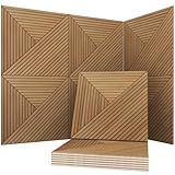 Soon Global Acoustical Wall Panels, 6-Piece 23.62 X 23.62 Inches Art Acoustic Panels, Decorative Acoustic Panels, Acoustic Wall Panels, Sound Absorbing Wall Art, Arcadian Vortex