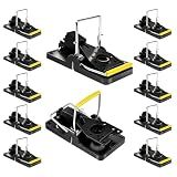 12 Pack Mouse Traps Indoor for Home, Reusable Mice Traps for House, Safe No Touch Humane Snap Traps, Small Mice Catchers for Home Indoor, Quick-Set Mousetraps Effective