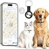 Smart GPS Pet Tracker, No Monthly Fee, No SIM Card, Waterproof Real-Time Anti-Lost Tracking, for Dogs Cats & Small Animals, Mini & Lightweight, 365-Day Long Battery Life, Compatible with iOS & Android