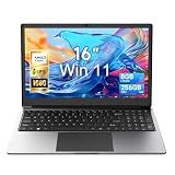 Exilapsire 16 inch Laptop Computer,8GB RAM 256GB SSD Storage Laptop PC,with AMD A9 Processor(up to 3.2GHz),Win11,IPS FHD Display,Students & Work Notebook Computer, 9000mAh Battery, Cooling System