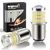 iBrightstar 1157 LED Bulb White, BAY15D 2057 2357 7528 LED Daytime Running Lights Bulbs Super Bright for Back Up Reverse Lights Brake Tail Lights Turn Signal Lights, 2 Pack
