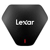 Lexar Professional Multi-Card 3-in-1 USB 3.1 Reader, Supports SD, microSD and CF Cards (LRW500URBNA)
