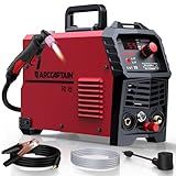 ARCCAPTAIN 55A Plasma Cutter, Non-Touch Pilot Arc High-Frequency Plasma Cutting Machine, 120/240V Dual Voltage IGBT Inverter, 1/2" Clean Cut, 2T/4T, for Beginners DIY