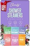 Cleverfy Shower Steamers Aromatherapy – Stocking Stuffers for Teen Girls, Women and Wife – Christmas Gifts for Teens and Women – White Elephant Gifts for Adults – 6 Tablets