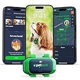 PETLOC8 Dog GPS Tracker - Real-Time Location Tracking Device with App - Smart Alerts & Geo-Fence - Collar-Compatible, Waterproof - Long-Life Battery - 4G Built-in SIM - iOS & Android