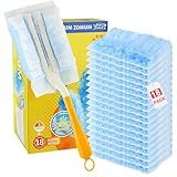 Duster Refills for Swiffer Dusters，Strong Static Dust Removal，Duster Refill Replacement Head for Electronics, Furniture, Blinds（18 PCS+1Handle）