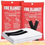Andyssey Fire Blanket 2 Pack - 40" x 40" Prepared Emergency Fire Blanket
