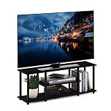 Furinno Turn-N-Tube No Tools 3D 3-Tier Entertainment TV Stand up to 50 inch TV, Round Tubes, Walnut