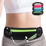 Slim Running Belt Fanny Pack,Waist Pack Bag for Hiking Cycling Workout,Reflective Runners Belt Jogging Pouch,Travelling Money Phone Holder for Running Gear Accessories