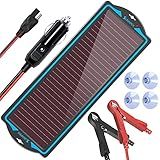 SUNAPEX 12V Solar Battery Charge: Waterproof Portable Solar Panel Kit - Battery Maintainer Trickle Charger - with Upgrade Built in Charge Controller for Car Boat RV Trailer Automotive Motorcycle