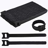Nettbe 60 PCS 6 Inches Reusable Cable Ties, Adjustable Cord Straps Wire Organizer Cord Wrap and Hook Loop Cable Management