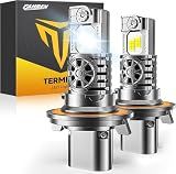 Termitor Latest H13/9008 Bulbs, 50,000LM Brightness High/Low Beam, 75000+ Hours Long Service Life, 6500K Cool White, Real 1:1 Halogen Size Off-Road Light for ATV UTV SUV, 3 Mins Plug N Play, Pack of 2