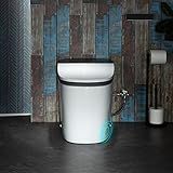WOODBRIDGE Smart Toilet with 1000 Gram MaP Flush Score,Auto Open/Close,Foam Shield,Auto Flush,Foot Sensor,Movement Drying,Heated Seat,ADA Chair Height,One Piece Toilet with Tank Built in