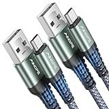 AINOPE Micro USB Cable for Kindle [2Pack,6.6FT], Unbreakable USB Micro Cable Kindle Charger Cord Replacement, Nylon Micro USB Charger Fit for Samsung Galaxy S6,J7 Edge Note 5, Kindle, Android Charger