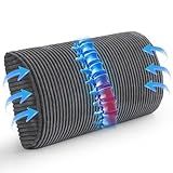 HIGOGOGO Lumbar Support Pillow for Recliner Chair/Accent Chair/Couch, Memory Foam Back Support Cushion for Elderly, Recliner Cushions for Back Rest, Pain Relief, Reading, Washable Cover, Dark Grey