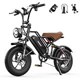 XPlorer Electric Bike Peak 750W - 65+ Miles Long Range Electric Bike for Adults - Reaches 25MPH, 48V 13Ah Battery, Full Suspension, 7-Speed All-Terrain 16" & 20" Fat Tire Electric Motorcycle Dirt Bike
