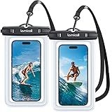 Lamicall Waterproof Phone Pouch Case - [2 Pack][Easy Lock & Heavy Duty] IPX8 Water Proof Cell Phone Dry Bag for Beach, Gift Protector for iPhone 17 16 15 14 13 12 11 Pro Max Plus Air, Galaxy S25, 4-7"