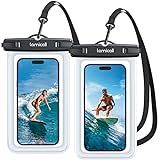 Lamicall Waterproof Phone Pouch Case - [2 Pack][Easy Lock & Heavy Duty] IPX8 Water Proof Cell Phone Dry Bag for Beach, Mom Gift Protector for iPhone 17 16 15 14 13 12 11 Pro Max Plus, Galaxy S25, 4-7"