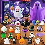 Halloween Advent Calendar 2025 with 24Pcs Mochi Squishy Toy,24 Days Holiday CountDown to Halloween,Countdown Calendar for Adult Teens Kids Girl Boy,Trick or Treat Prizes Gift,Party Favors (Cloroful Halloween)