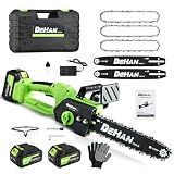 12" Brushless Cordless Mini Chainsaw, Battery Powered for Trimming