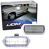 iJDMTOY White 18-SMD Full LED Under Side Mirror Puddle Lights Compatible With 2003-06 Chevrolet Avalanche Silverado Suburban/Tahoe, GMC Sierra Yukon, Cadillac Escalade, etc