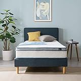 ZINUS 10 Inch Spring Sensation Hybrid Mattress [New Version], Twin, Fiberglass Free, Medium Firmness, Durable Support, Certified Safe Foams & Fabric, Mattress in A Box