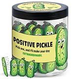 DEARMINE 60 Positive Pickle Cards Jar, Birthday Gifts for Women, Teens, Adults, Back to School Gift, White Elephant Gifts, Stocking Stuffers, Teen Girl Gifts Trendy Stuff