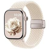 Braided Stretchy Magnetic Sport Band for Apple Watch Bands for Women Men